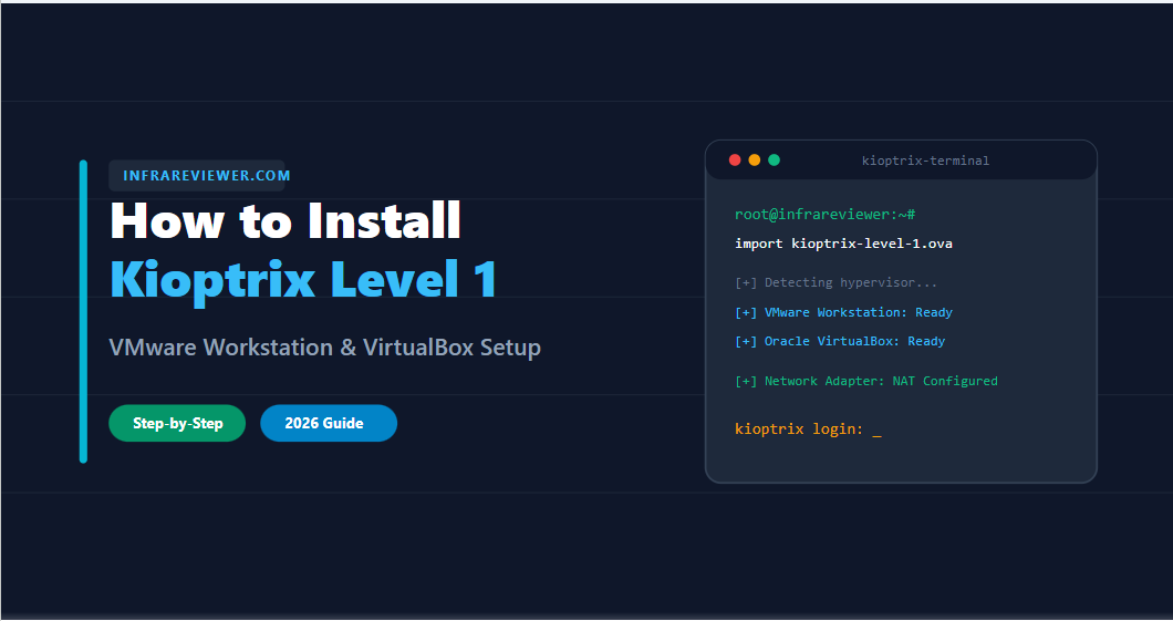 How to install Kioptrix Level 1 VM in VMware Workstation and VirtualBox step-by-step setup guide