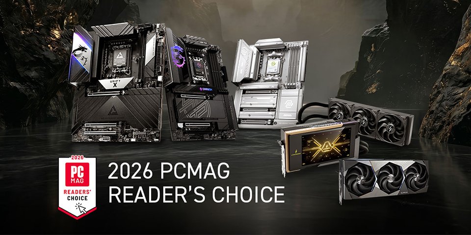 MSI wins PCMag 2026 Readers Choice Award for motherboards and graphics cards