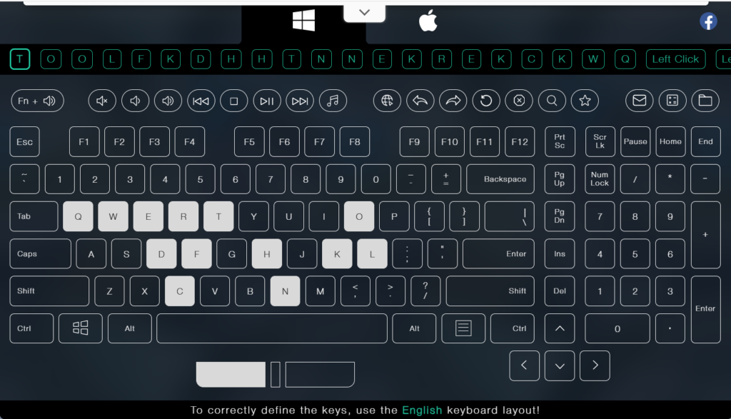 Testing laptop keys responsiveness with green status icons on infrareviewer.com